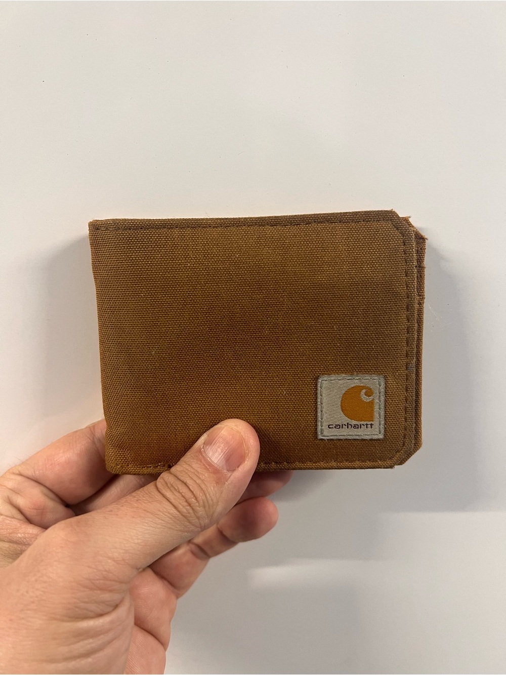 Carhartt Men's Canvas Bi-Fold Wallet in Brown Duck